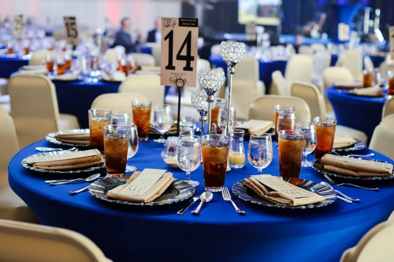 Table at the Community Night Gala.
